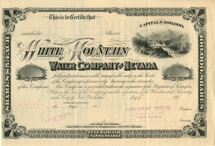 White Mountain Water Co. of Nevada